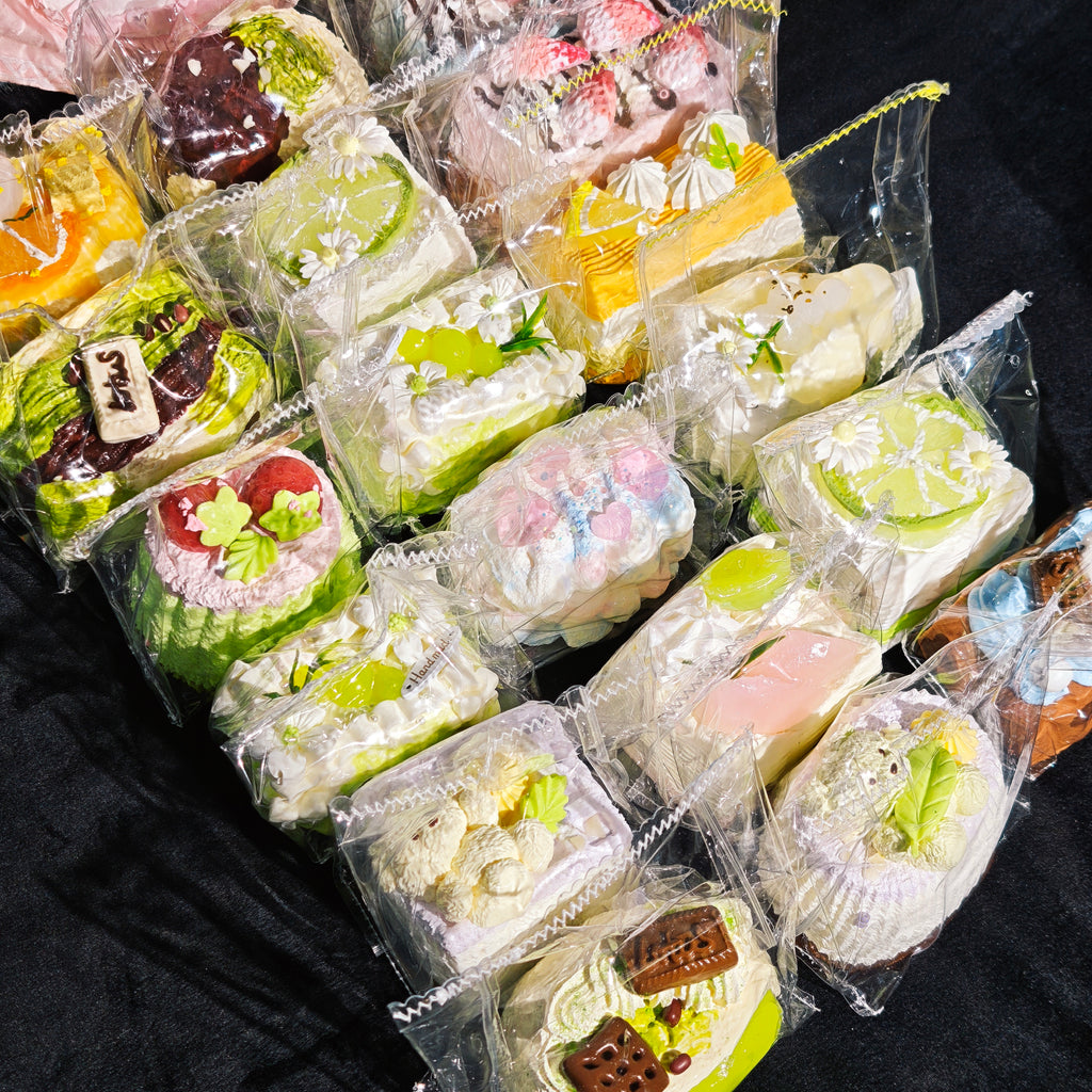 ケーキ型で抱き心地抜群、超精巧なストレス解消おもちゃ、超かわいい、安全なシリコン素材