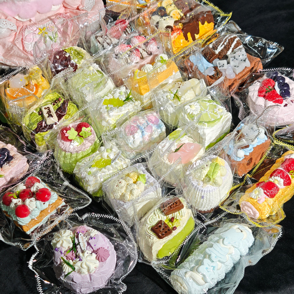 ケーキ型で抱き心地抜群、超精巧なストレス解消おもちゃ、超かわいい、安全なシリコン素材