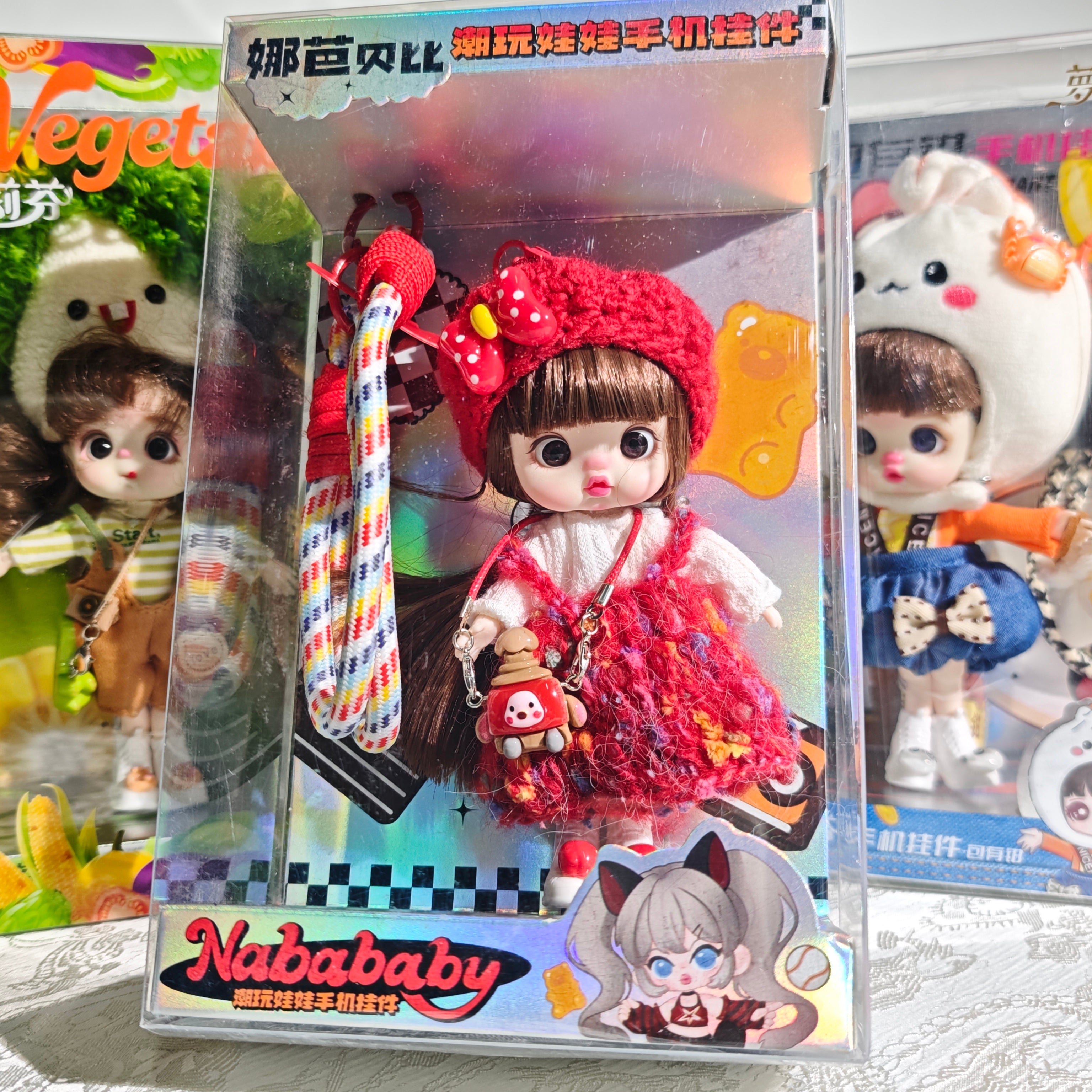 かわいいバッグストラップ、携帯ストラップ、置物